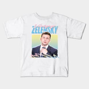 Zelensky Ukraine / / Retro Aesthetic Fan Artwork Design Kids T-Shirt